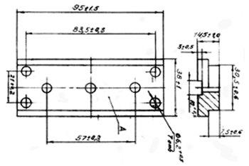 Рис.1. Габаритные и присоединительные размеры изолятора НИДЮ. 757532.024